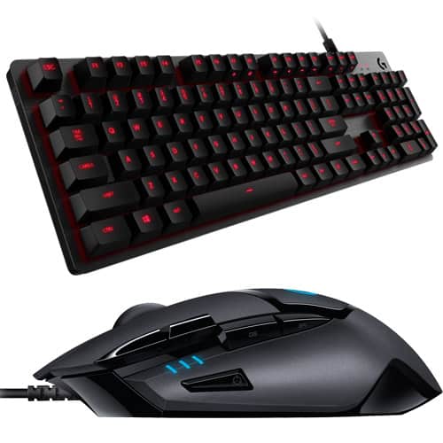 Logitech G413 and G402 Mechanical Gaming Keyboard and Mouse